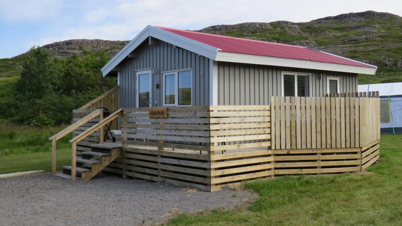 Hvammur 3 Hrakholar With Private Hot Tub Kaldrananes Exterior foto